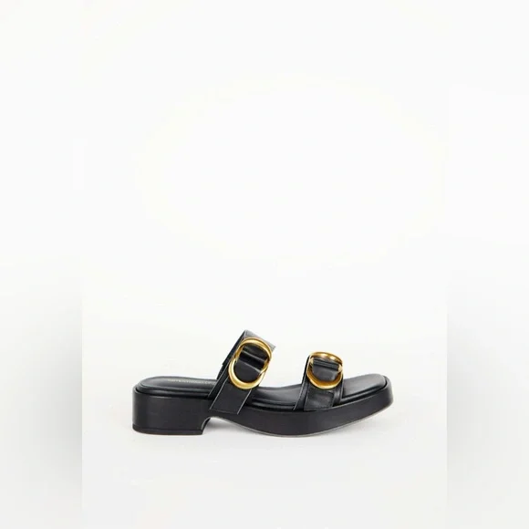 Intentionally Blank Orion Leather Slide Sandal - Picture 6 of 10